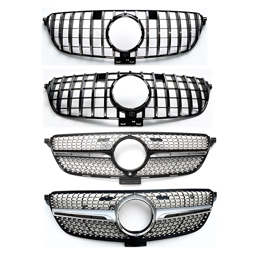 Suitable for 2015-2019 Mercedes-Benz GLE C292, modified GT style starry sky grille, made of ABS material