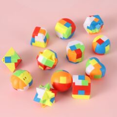子供の教育レジャー組み立てパズルリングおもちゃミニ孔明ロックプラスチック Luban ロックセットギフト
