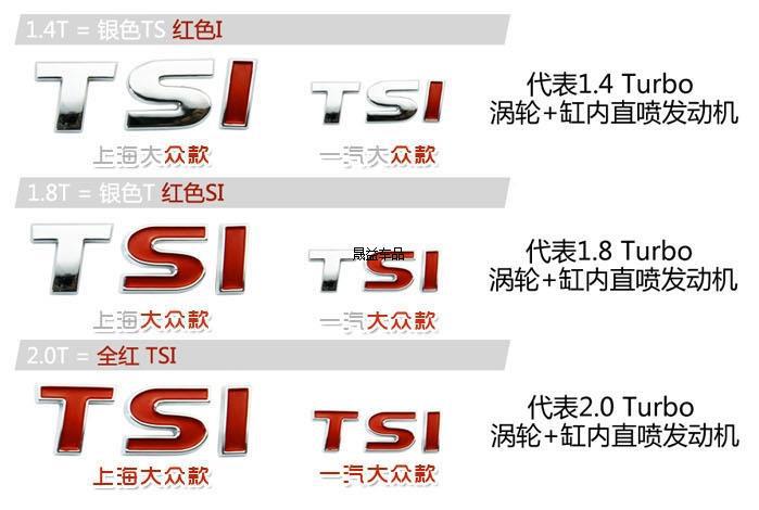 Volkswagen Tsi Car Stickers 13 New Jetta New Lavida Langxing Santana Bora Special Modified Stickers Displacement