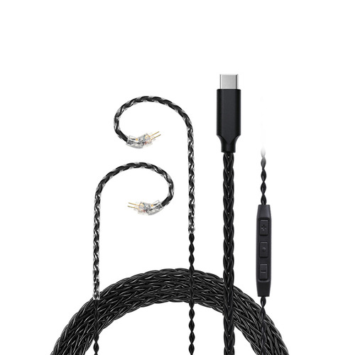 JCALLY TC08PRO TYPEC digital audio oxygen-free copper headphone upgrade cable MMCXQDCZSN0.78