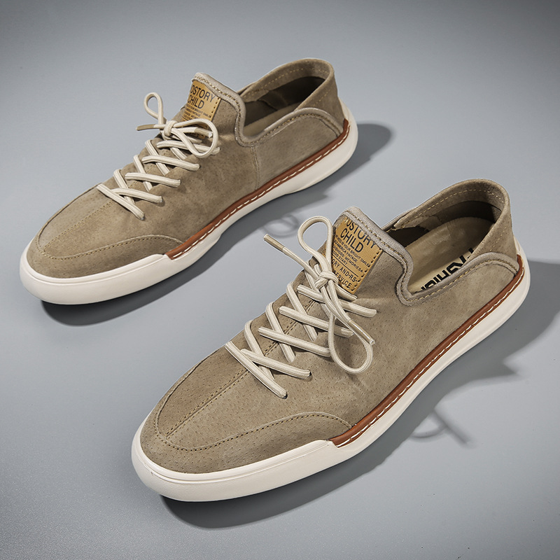 Zapatos de hombre 2023 nuevos zapatos de cuero de viaje de otoño zapatos casuales deportivos para hombres zapatos de moda para hombres zapatos de tablero de piel de cerdo