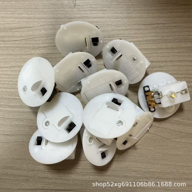 2.3cm 3.5cm Warm Light Night Light Digital Candle Ceramic Base Luminous Toy Accessories Movement Led