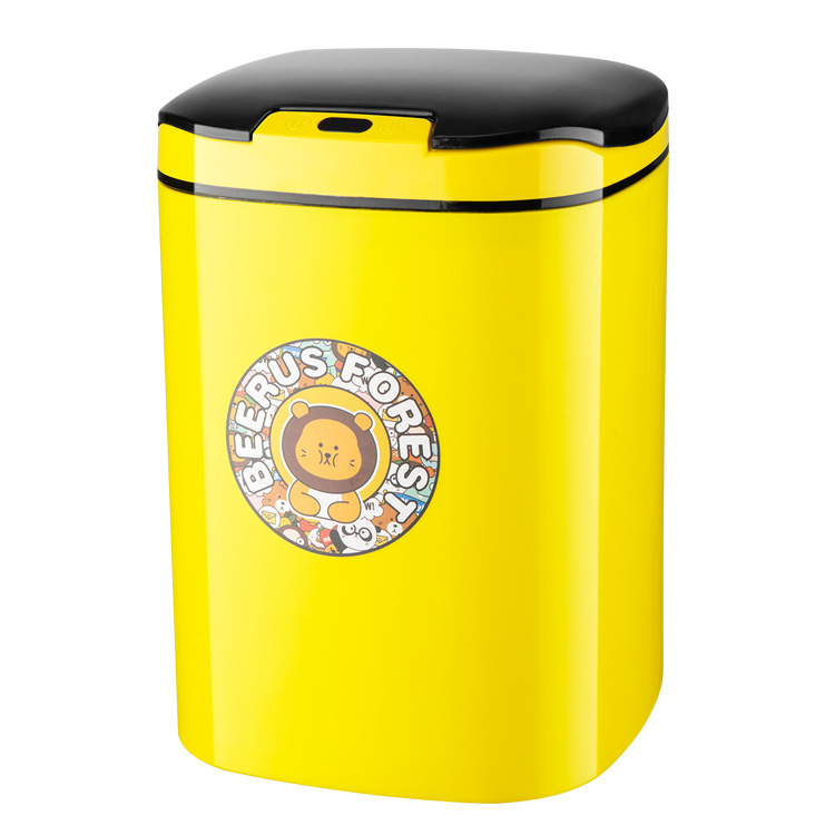 一件代发静音自动感应垃圾桶带盖厨房客厅卫生间智能垃圾桶