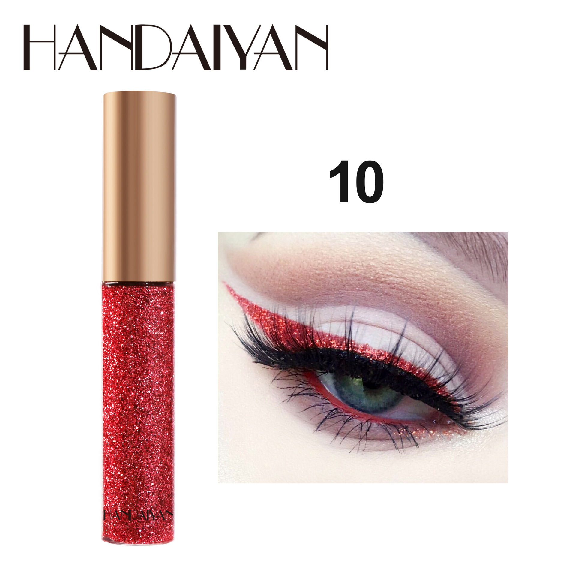 Sombra de ojos transfronteriza HANDAIYAN escenario espectáculo de maquillaje de discoteca, sombra de ojos brillante brillante brillante brillante
