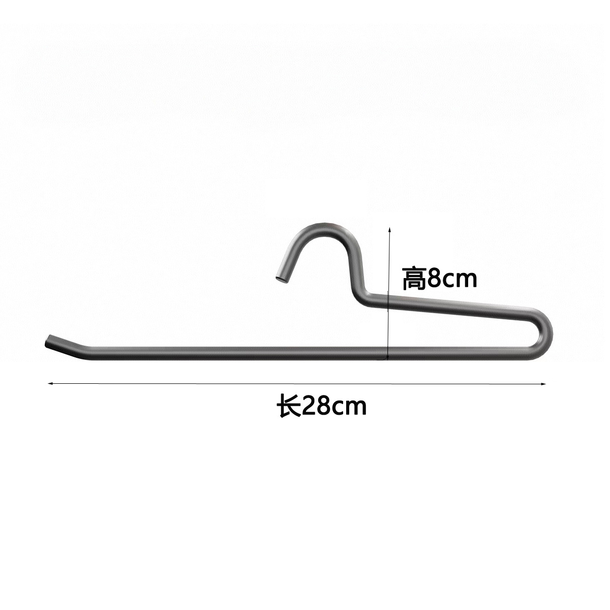 Percha de aluminio no impresa pantalones de secado de metal pantalones de rack clip percha de aleación de aluminio sin costura ropa gruesa antideslizante soporte ventas directas de fábrica