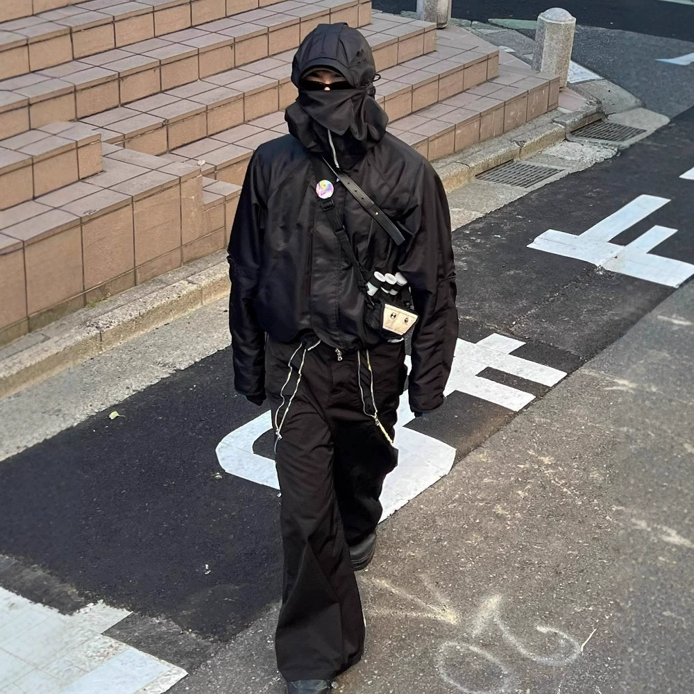 Grailz vibe Fenggao Street нейлоновые молнии функциональный комбинезон брюки мужской прилив свободного дизайна штаны ниши