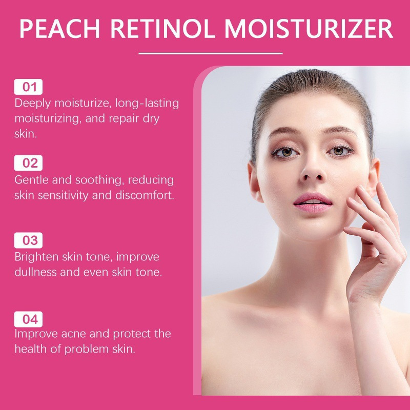 Glad2Glow Peach Retinol Moisturizer 桃子面霜 温和滋润细腻|undefined