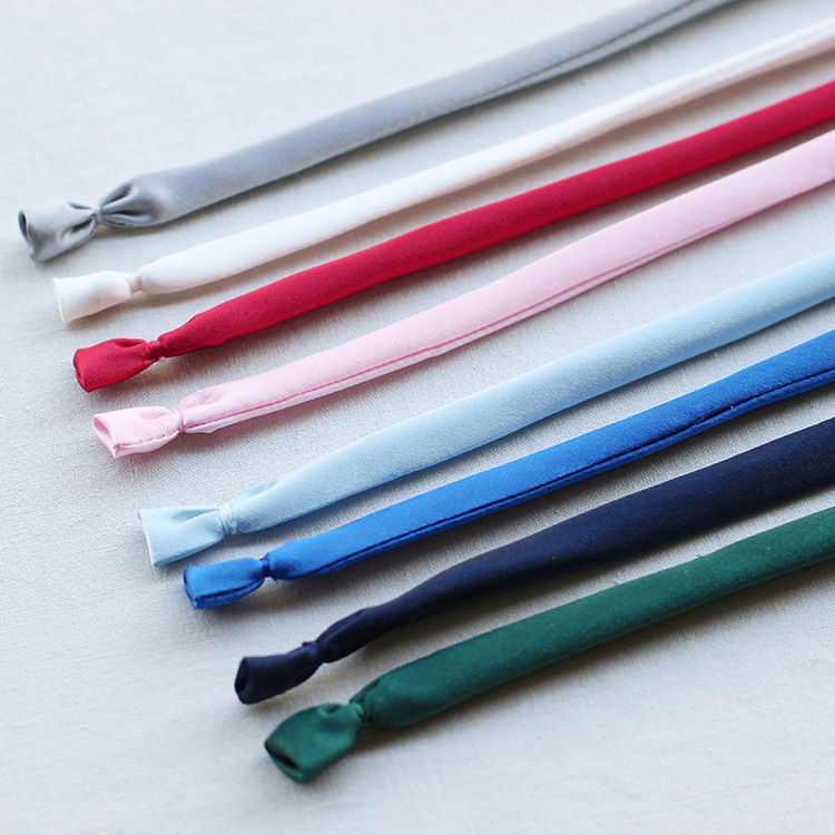 Uniforme japonés de campus satin extensión cinta corbata mariposa corbata cuerda multicolor P0085