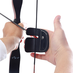 Double-layer finger guard archery equipment with removable finger strap and adjustable tightness, thick finger guard wholesale