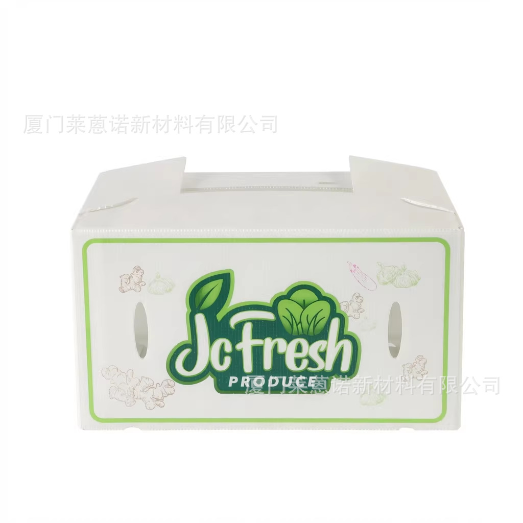 Caja de frutas y verduras de placa hueca pp personalizada plegable impermeable frutas y verduras frescas de transporte de cadena de frío Caja de plástico de calcio image 39