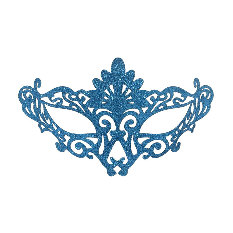 Nuevo Halloween máscara de mitad de cara retro retro máscara de polvo de pavo real máscara de maquillaje máscara de fiesta máscara de ojos