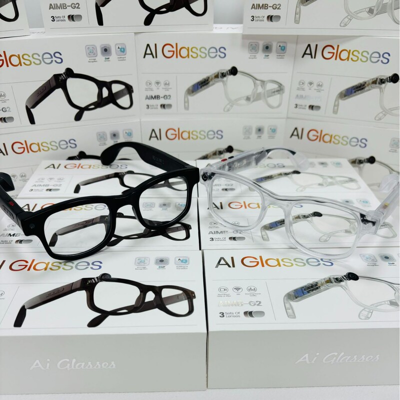 New G2 Shooting Glasses Ai Intelligent Real-Time Translation Anti-Shake First-Person Perspective Listening to Music Replaceable Lenses to Record Videos New G2 Shooting Glasses Ai Intelligent Real-Time Translation Anti-Shake First-Person Perspective Listening to Music Replaceable Lenses to Record Videos