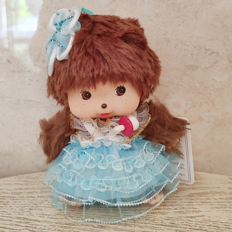 Monchic mengqiqi15CM pequeño vestido muñeca de felpa colgante bolso colgante producto transfronterizo buen producto nuevo producto