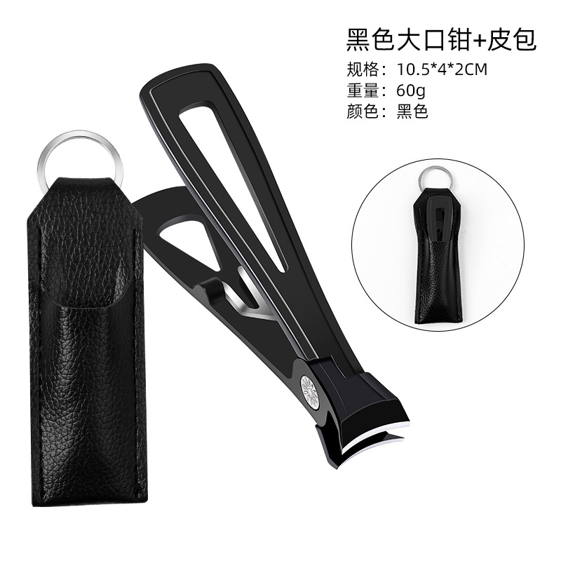 Negro cuadrado mango Boca Grande alicates + bolsa de cuero