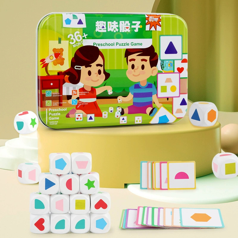 Juguetes de dibujos animados para niños dados de forma cognitiva puzzle puzzle de madera