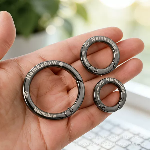 Metal Spring Rings Can Be Customized, Flat Wire Open Rings, Key Rings, Zinc Alloy Round Buckles, Spring Buckles, Key Chains