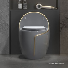 新款陶瓷家用灰色马桶虹吸式彩色坐便器现代轻奢大口径大冲力