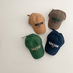 子供の帽子の男の子の女の子の春秋ins韓国版の刺繍のアルファベットのアヒルの舌の帽子のファッションの赤ちゃんの野球の帽子の潮