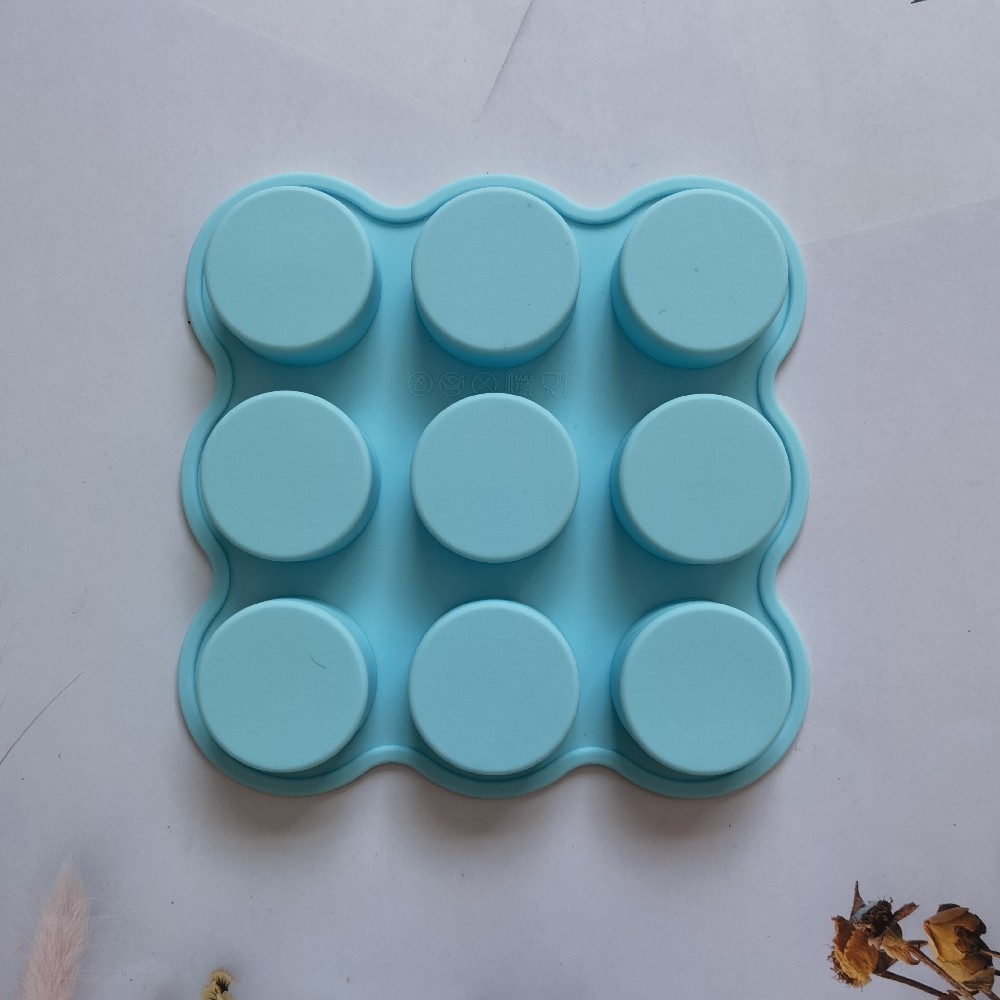 9 cilindros 187 molde de silicona pastel helado pudín molde de postre jabón utensilios de cocción