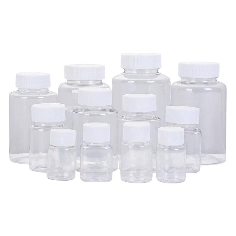 50/80/100 мл прозрачная пластиковая бутылка для жидкости для домашних животных бутылка с широким горлом бутылка для эфирного масла бутылка с распылителем сплит-бутылка