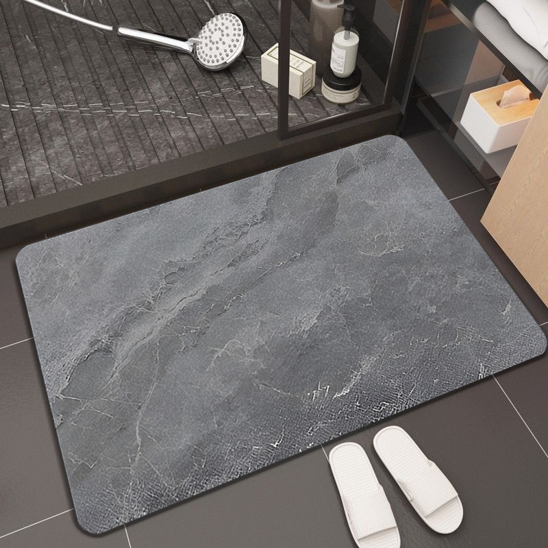 Baño de barro de diatomeas absorción de agua suelo blando de baño de barro de diatomeas puerta de baño anti-deslizante cojín de pies secos rápidos