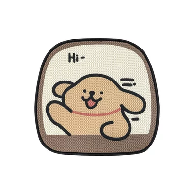 Car Seat Cushion Four Seasons Universal Seat cushion, seat cover - jr-hi-dog-yellow-dog-front-seat