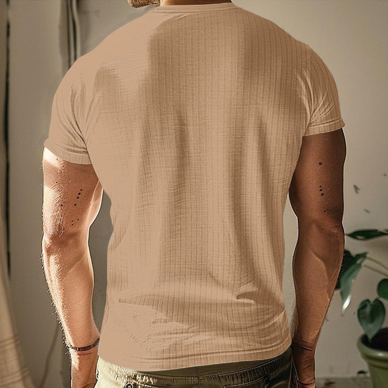 189g Weight Short Sleeve Sleeve Length Regular Sleeve Sleeve Type Polyester Fabric Type Regular Top Length T-shirt Tops Type Casual Occasion Round Neck, Collarless Neckline Breathable Function Slim Fit Type Solid Color Pattern Summer Season Men's Gender Simple Style Style Wholesale Men's Simple Style Solid Color Short Sleeve Men's Tops 17