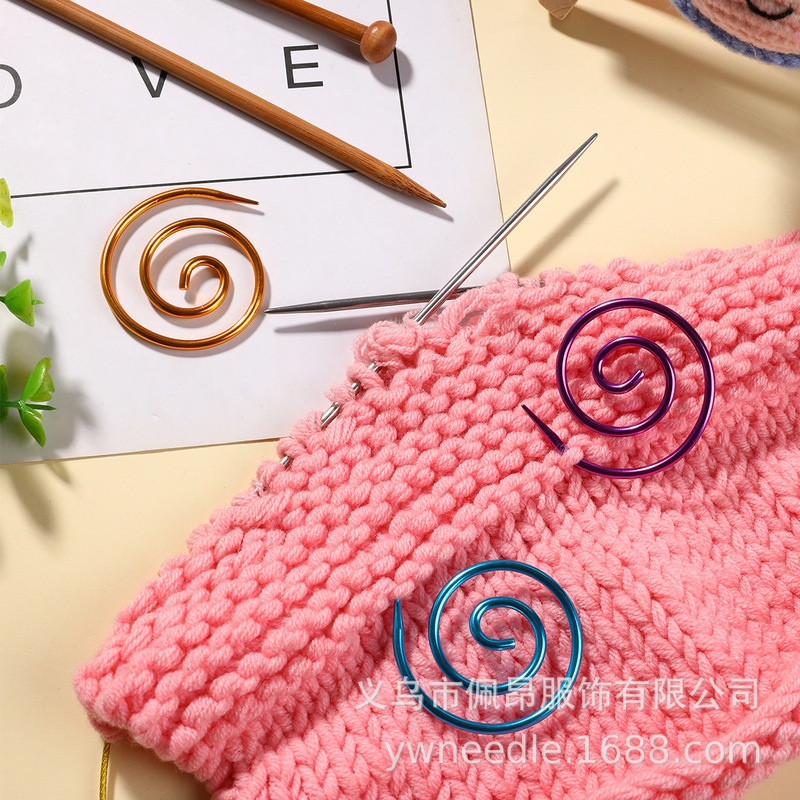 Cross-border cat ear hook knitting needle hand socks knitting hook color needle spiral cable knitting needle portable multi-function with crochet