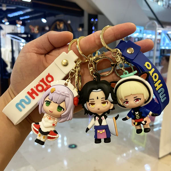 New Humanoid Keychain Cartoon Doll Pendant Two-Dimensional Bag Decoration Claw Machine Doll Blind Box Wholesale