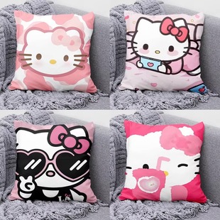 Hello Kitty Pillow Cute Cartoon Girl Heart Room Kt Cat Pillow Living Room Sofa Pillow