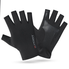 Spring and summer ice silk half-finger cycling gloves, sun protection, non-slip, fitness, high elasticity, comfortable, quick-drying, driving gym gloves
