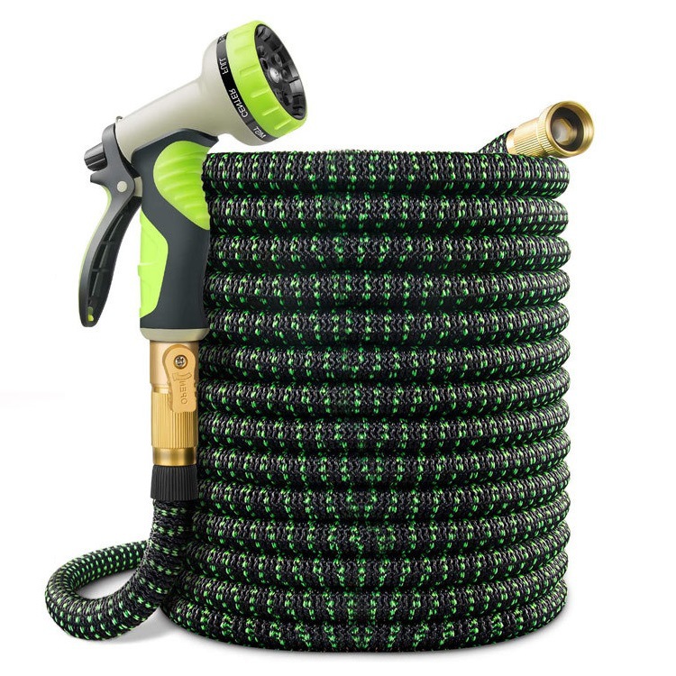 C热销garden hose3倍伸缩水管家用洗车高压水枪9功能浇花水管