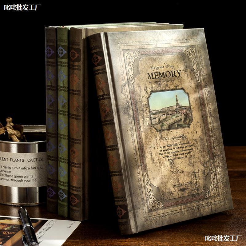 European-style notebook art simple retro antique diary a5 personality college students classroom reading notebook