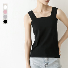 Japanese Lotte New Product 2023 Summer 10 Color Women's Cold Sensation Cotton Base Layer T-Shirt Women's Tank Top Trendy