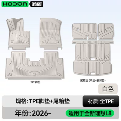 Modelə uyğun ayaqaltı | Trunk Mat Starry Sky Carpet - ideal-l8livis-26-models-five-seats-package-model-white-tpe-single-layer-trunk-single-pad-backrest-pad