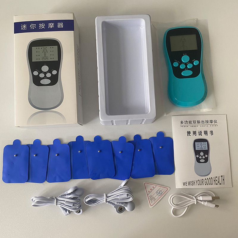 メーカー現物ブルースクリーン双出力マッサージ器パルスミニ頚椎肩口理学療法器デジタル経絡マッサージ器|undefined
