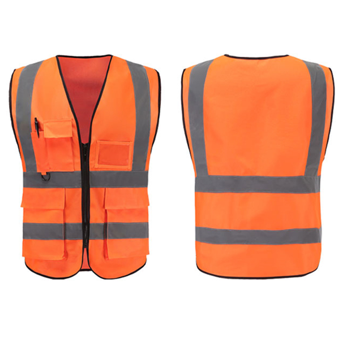 Construcción de construcción de tráfico chaleco de seguridad chaleco chaleco de trabajo chaleco de higiene ambiental chaqueta de ciclismo logotipo impresa