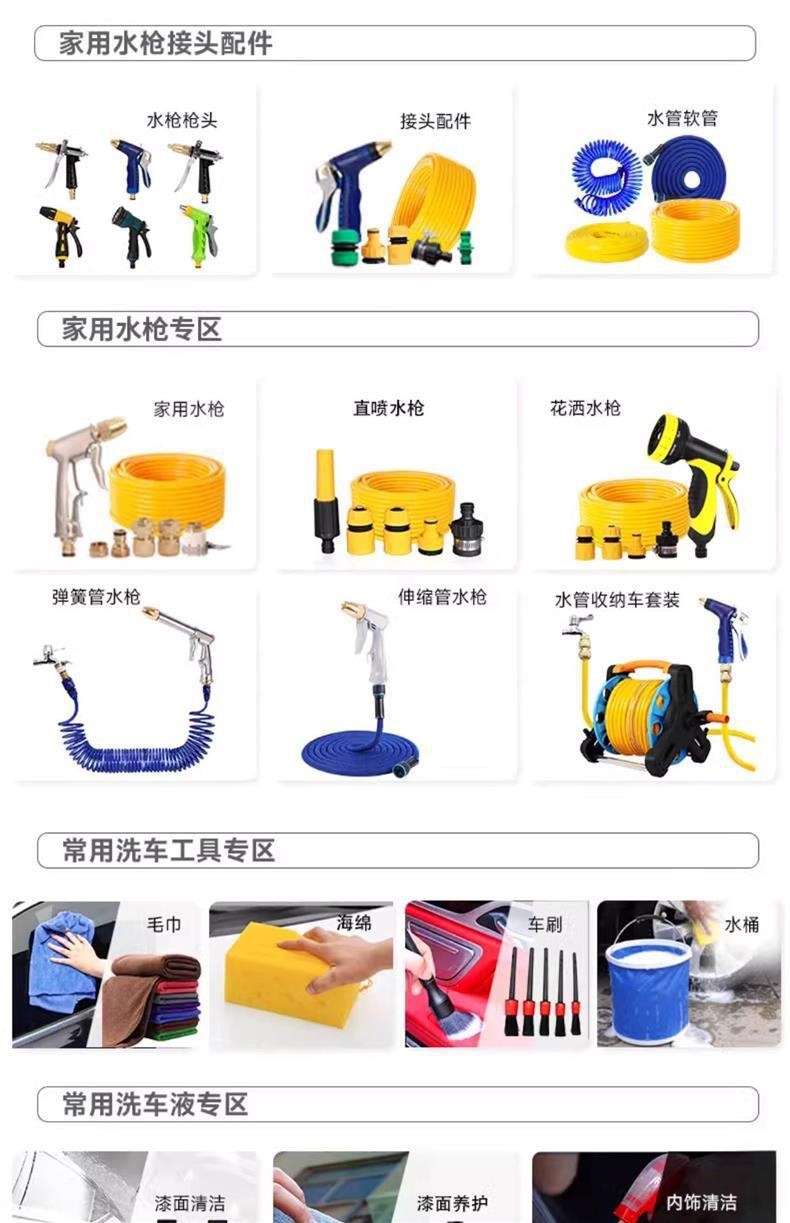 Commercial Car Washing Machine High-Pressure Water Pipe, Water Gun Special Explosion-Proof Steel Wire Pipe, High-Pressure Car Washing Machine Explosion-Proof Pipe