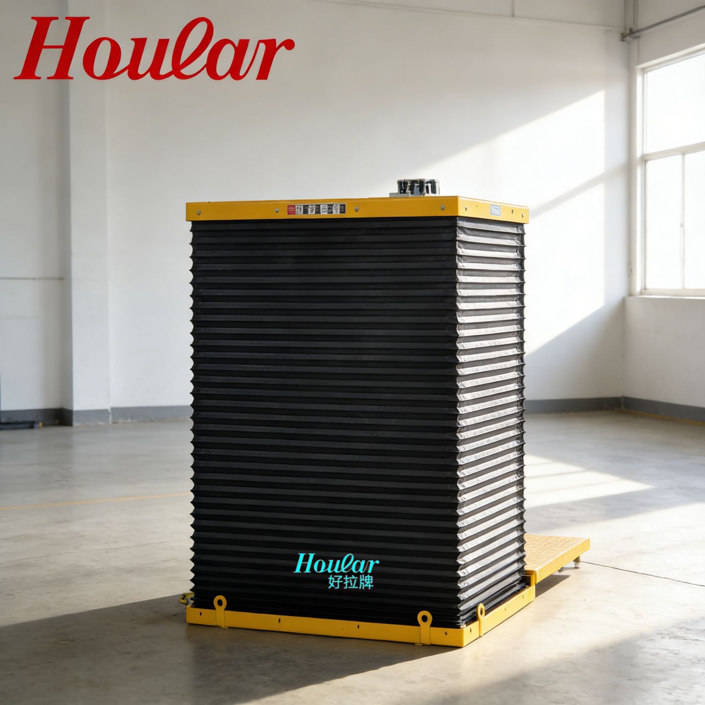 专业定MJ-A1001裙罩电动升降平台防护罩液压平台车风琴伸缩罩