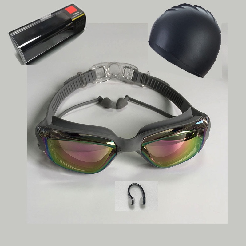 Juego de Gafas de Natación Galvánicas para Adultos de PC Antivaho e Impermeable para Natación