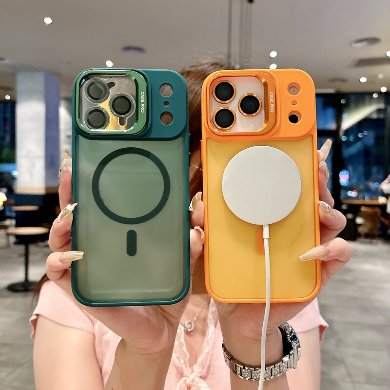 适用iPhone17promax磁吸镜头支架手机壳苹果16散热镜头膜PC保护套|undefined