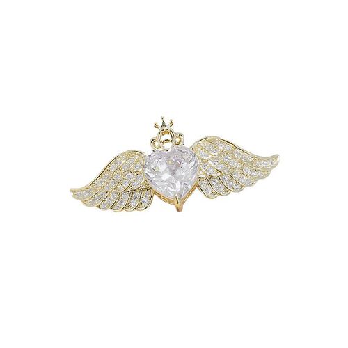 Angel Wings Brooch, High-end Women's Exquisite Pin, High-end Lapel Pin, Accessories, Rhinestone Suit, Sweater Corsage