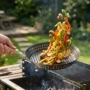 bbq圆形折叠烧烤烤肉盘