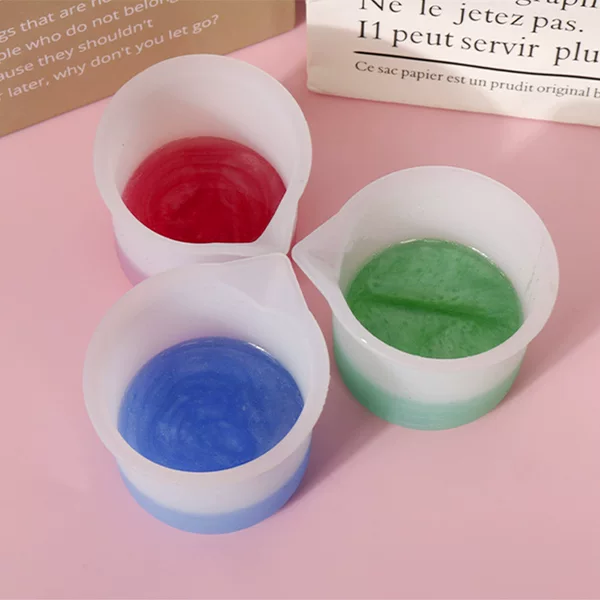 Epoxy mold, glue mixing tool, DIY handmade materials, 50ml measuring cup with scale, silicone measuring cup, cross-border