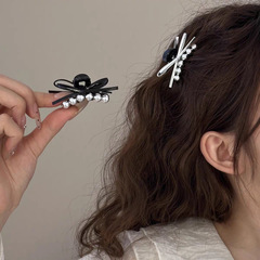 百合豆ヘアクリップカジュアル風外出ヘアクリップかわいい前髪サイドクリップファッションヘアアクセサリー