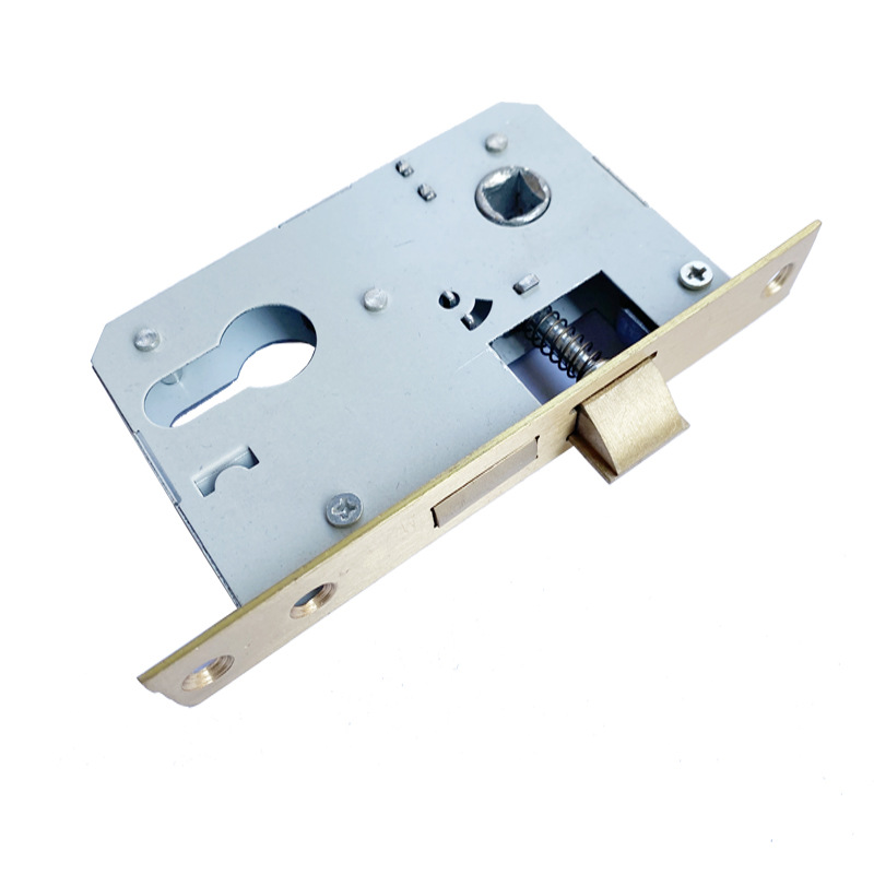 Cerradura de puerta interior al por mayor pequeño 50 rodamiento grande 50 cuerpo de cerradura antirrobo de acero inoxidable doble lengüeta silenciosa 58 cuerpo de cerradura