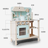 Realistic family kitchen, kitchenware, cooker, wooden toy, simulation modeling for children, early education