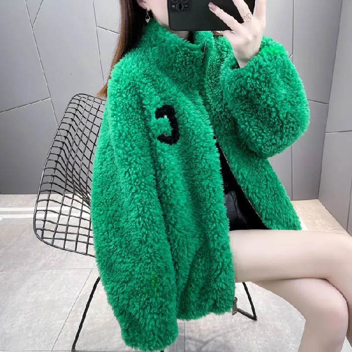 Double-sided velvet keep warm sweatshirt with zipper