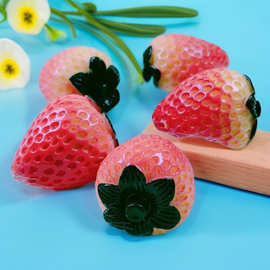 仿真食玩写实水果草莓萌粒DIY装饰品盲盒袋配件微景观桌面小摆件