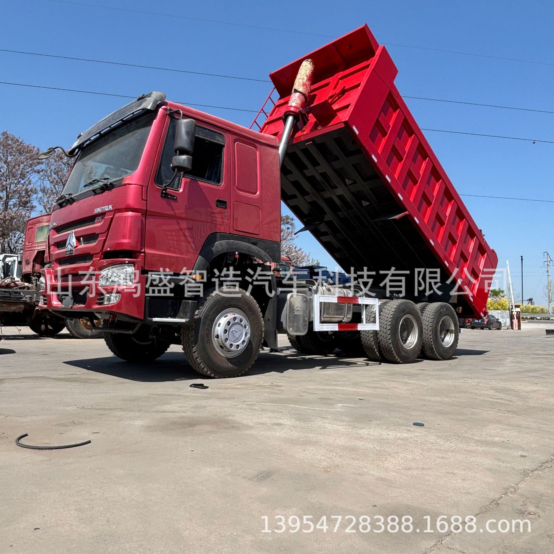 In-Stock Supply of African Howo Dump Trucks Howo Dump Engineering Vehicles 371 Horsepower Front Four Rear Eight Trucks